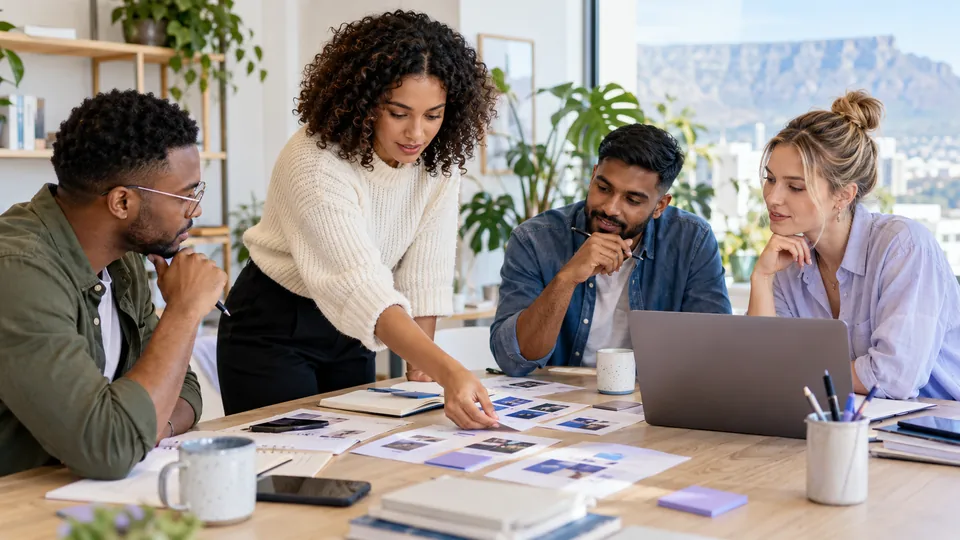 A team planning how search, content and campaigns support one customer journey.