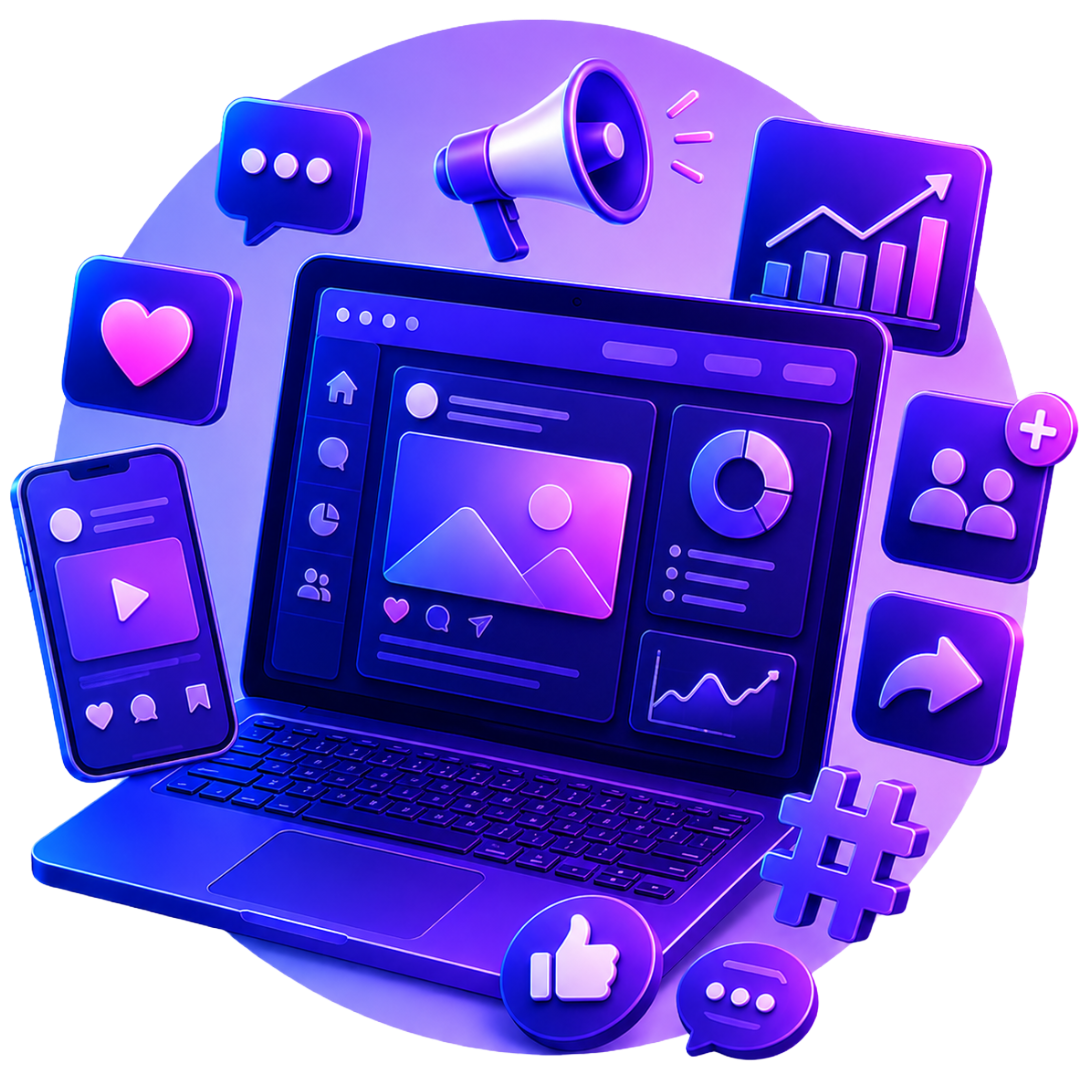 Social Media Marketing illustration